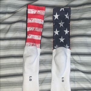 Under Armour USA flag socks